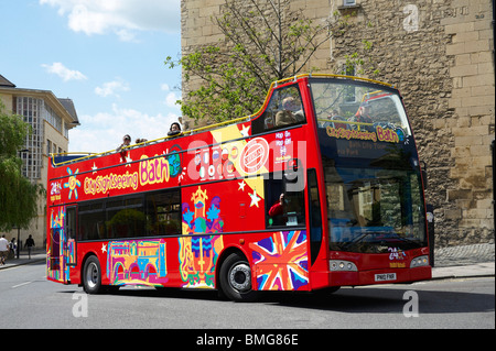 Autobus turistico, bagno, Sud Ovest Inghilterra Foto Stock