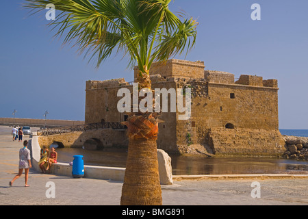 Cipro Paphos, pafos, porto, fort. Foto Stock