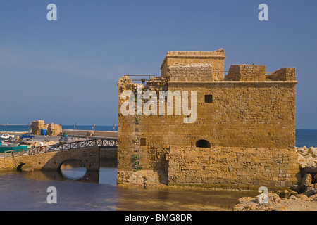 Cipro Paphos, pafos, porto, fort. Foto Stock