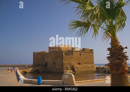 Cipro Paphos, pafos, porto, fort. Foto Stock