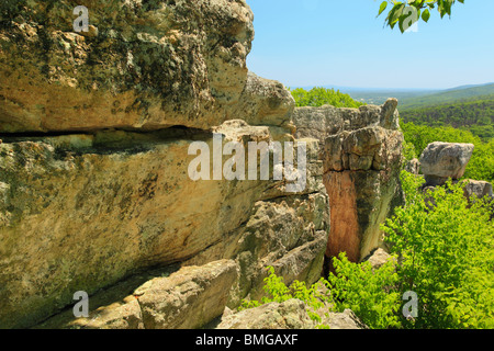 Chimney Rock, Catoctin Mountain Park, Thurmont, Maryland Foto Stock