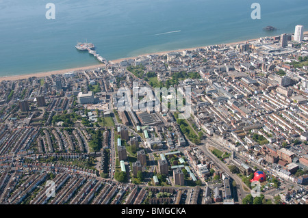Fotografia aerea di Brighton e Hove city, Sussex, Inghilterra Foto Stock