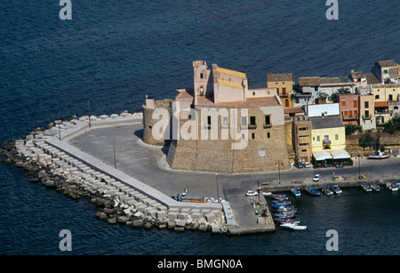 Castellammare del Golfo Sicilia Italia Castello Aragonese Foto Stock