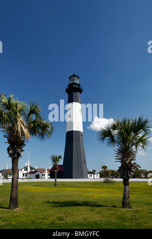 Tybee Island Lighthouse in Chatham County, Georgia Foto Stock