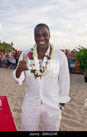 Adewale Akinnuoye-Agbaje premiere mondiale di perdita di Waikiki di Oahu, Hawaii Foto Stock