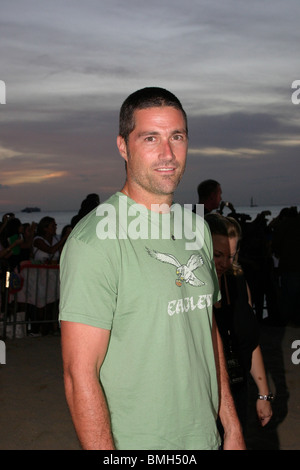 Matthew Fox premiere mondiale di perdita di Waikiki di Oahu, Hawaii Foto Stock