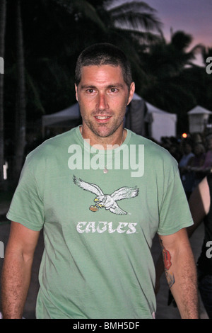 Matthew Fox premiere mondiale di perdita di Waikiki di Oahu, Hawaii Foto Stock