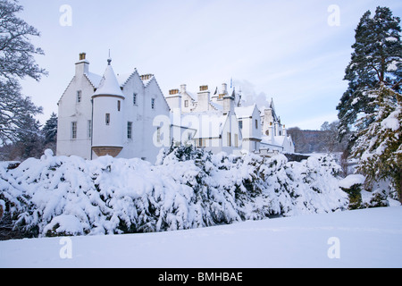 Blair Atholl Castle, inverno Neve, ghiaccio, Perthshire Scozia Scotland Foto Stock