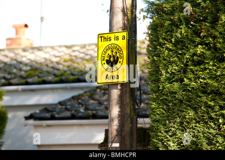 Neighborhood Watch segno Foto Stock