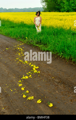 Le donne, natur, bellezza, all'aperto, stili di vita, spirituale, ricreazione, diurno,chic di qualità cinematografica, Foto Stock