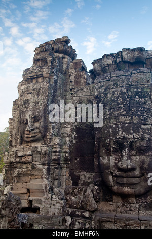 Il tempio Bayon, Angkor Wat, Siem Reap, Cambogia Foto Stock