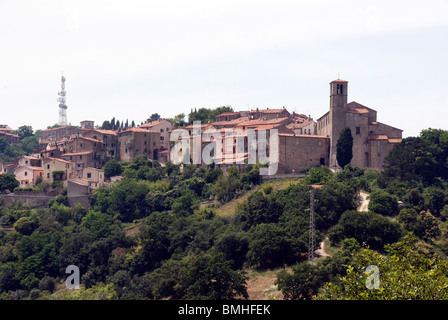 Scansano in Toscana provincia di Grosseto in una zona conosciuta come la Maremma Foto Stock