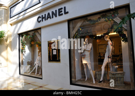 Chanel store al Bellagio Hotel di Las Vegas, Nevada, STATI UNITI D'AMERICA Foto Stock