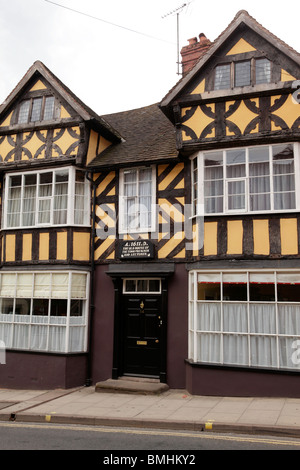 Casa di città predicatore & docente costruito nel 1611 Old Street di Ludlow Shropshire REGNO UNITO Foto Stock