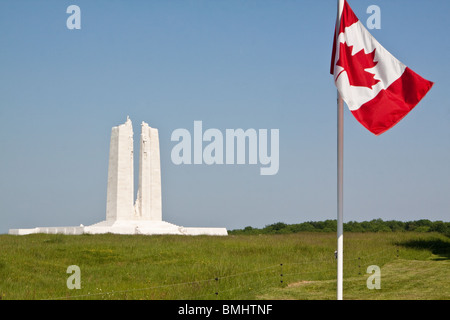 Vimy Ridge Memorial a tutti i canadesi che hanno dato la loro vita nella Prima Guerra Mondiale Foto Stock