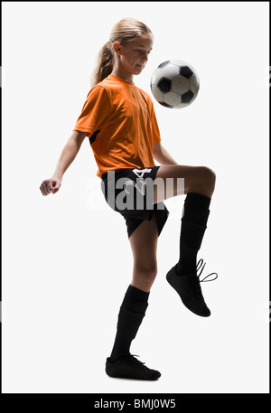 Giocatore di calcio Foto Stock