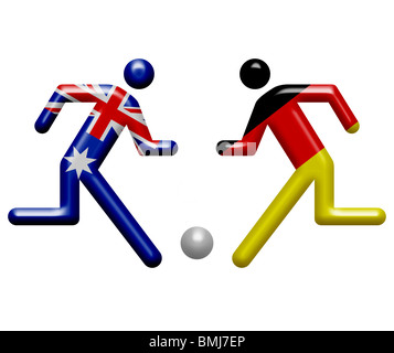 Germania Australia team pittogramma Foto Stock