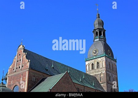 Torre della cattedrale di Riga, Riga, Lettonia Foto Stock