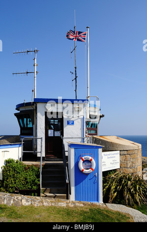 La guardia costiera nazionale istituto lookout post a st.Ives in Cornovaglia, Regno Unito Foto Stock