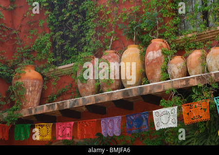 Città storica di San Miguel De Allende, casa coloniale, Messico Foto Stock