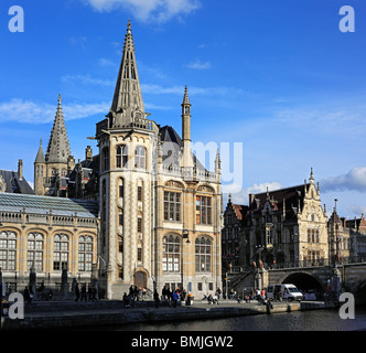 Il vecchio ufficio postale, Gand, Belgio Foto Stock