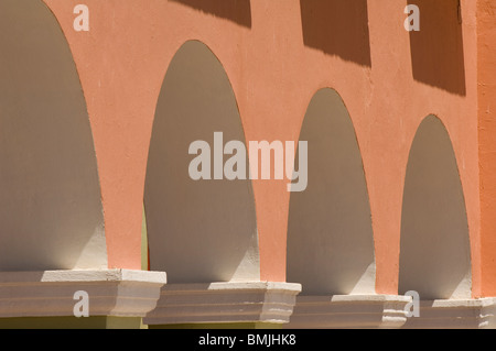 Città storica di dolores hidalgo, colonnato, Provincia di Guanajuato, Messico Foto Stock