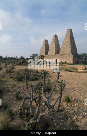 Ex miniera di Santa Brigida, minerale de Possos, Provincia di Guanajuato, Messico Foto Stock