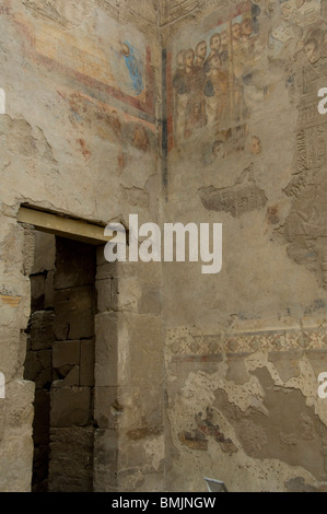 Egitto Luxor, East Bank, Tempio di Luxor. Terzo secolo d.c. affresco dalla chiesa una volta si trova all'interno del tempio. Foto Stock