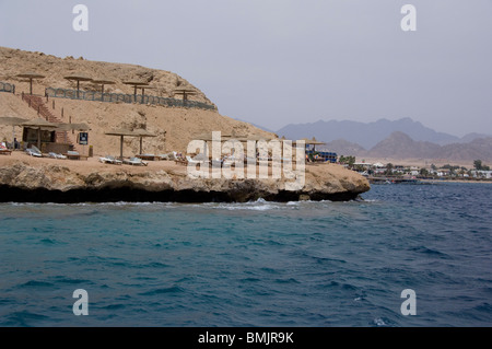 L'Egitto, la penisola del Sinai, Golfo di Tiran Sharm El-Sheik, area Resort di Na'ama Bay. Foto Stock