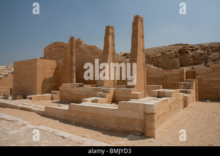 Royal Pavilion nel complesso funerario di Djoser, Saqqara, Al Jizah, Egitto Foto Stock