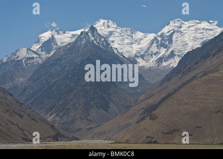 Nizza mountainlandscape a Wakhan Valley, Pamirs, Tagikistan Foto Stock