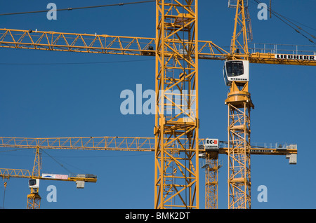 Gru a torre, Titanic Quarter, Belfast Foto Stock