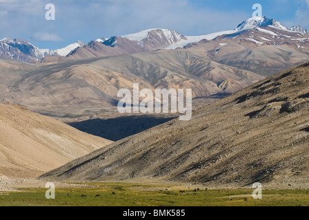 Nizza mountainlandscape a Wakhan Valley, Pamirs, Tagikistan Foto Stock