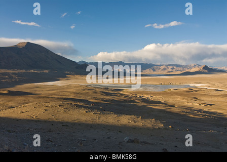 Nizza mountainlandscape a Wakhan Valley, Pamirs, Tagikistan Foto Stock