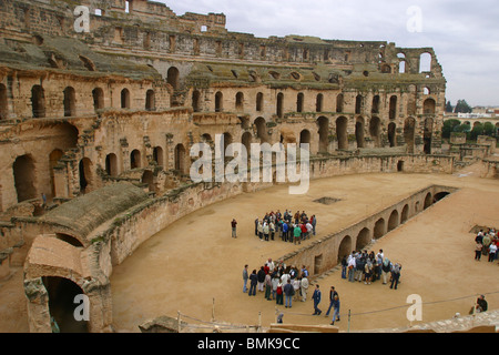 Tunisia : El Jem Colosseo Foto Stock