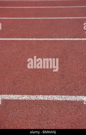 Pista di atletica Foto Stock