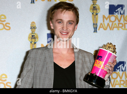 TOM FELTON 2010 MTV Movie Awards PRESSROOM UNIVERSALE CITTÀ LOS ANGELES CA 06 Giugno 2010 Foto Stock