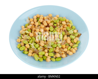 Edamame e ceci insalata Foto Stock
