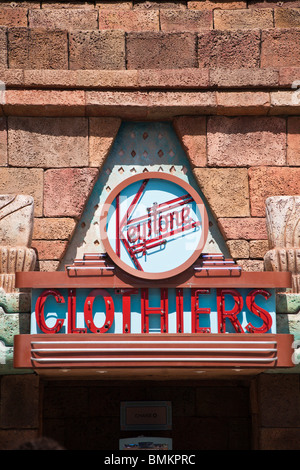 Keystone Clothiers store su Hollywood Boulevard a Disney Studios di Hollywood in Kissimmee Orlando Florida Foto Stock