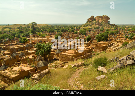 Africa Africa Occidentale, Mali, Songo Village. Dogon-tribe Songo village. Foto Stock