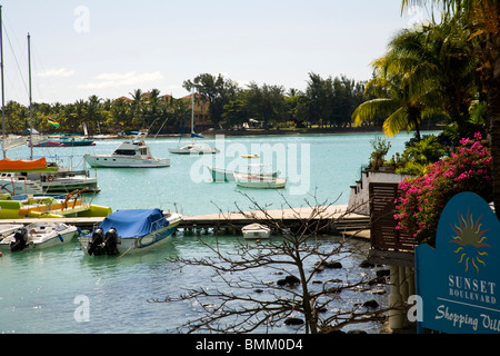 Grand Baie, Nord di Mauritius, Africa Foto Stock