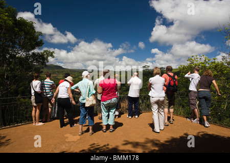 Maurizio, Western Maurizio, Chamarel, Chamarel cascata, visitatori Foto Stock