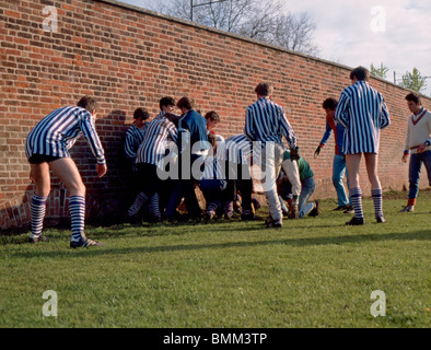 Eton College Gioco Parete anni ottanta. Foto Stock