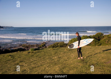 Coffee Bay, Transkye, Costa Selvaggia, Sud Africa. Non affollato il surf. , Foto Stock