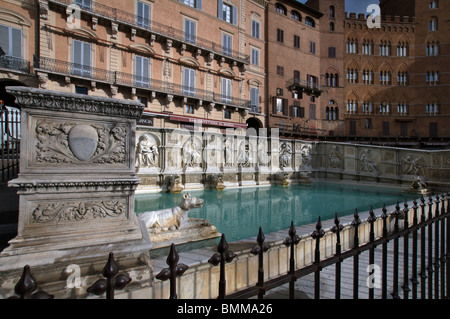 La fontana di Gaia (Fonte Gaia),Siena,Toscana,Italia Foto Stock