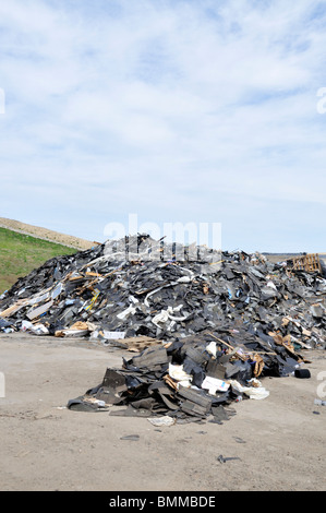 Cumulo di rifiuti in discarica in Bourne, Massachusetts Foto Stock