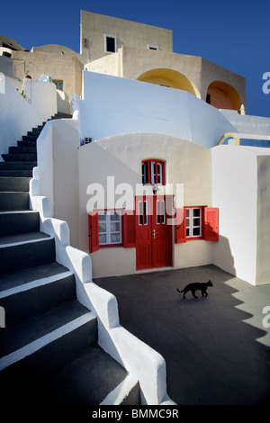 Appartamento a Oia Santorini Foto Stock