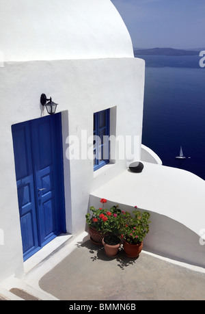 Appartamento a Oia Santorini Foto Stock