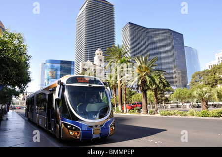 Bus in Las Vegas, Nevada, STATI UNITI D'AMERICA Foto Stock