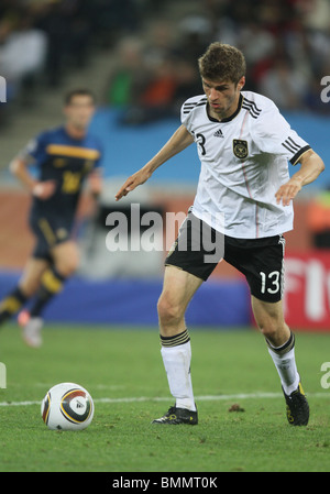 THOMAS MUELLER GERMANIA V AUSTRALIA DURBAN STADIUM DURBAN SUD AFRICA 13 Giugno 2010 Foto Stock